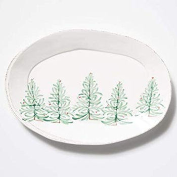 Vietri Lastra Holiday - Platter Oval